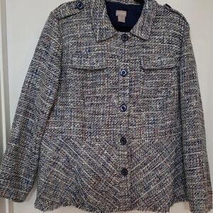 Chico's Multicolor Tweed Blazer